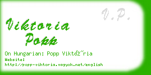 viktoria popp business card